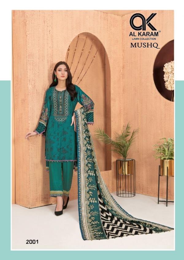 Al Karam Mushq Vol-2 Cotton Designer Dress material